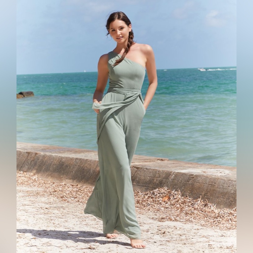 Dear Cleo Rachel jumpsuit green Ivy
